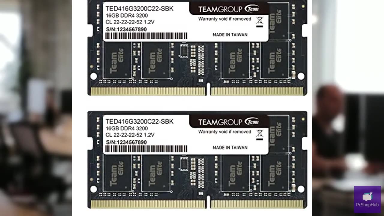 TEAMGROUP Elite DDR4 32GB Kit (2 x 16GB) 3200MHz PC4-25600 CL22 (2933MHz or 2666
