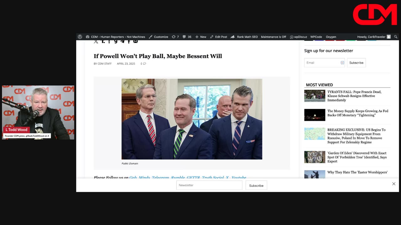The SCIF - Peace In Ukraine So War In Iran? 4/23/25