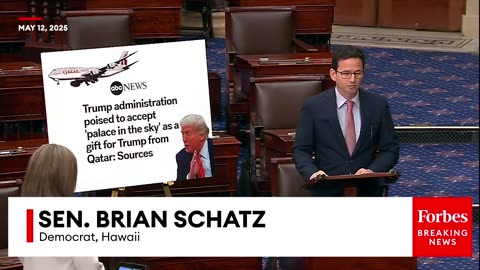 'I Cannot Believe I Have To Say This...': Brian Schatz Roasts Trump For Accepting Plane From Qatar