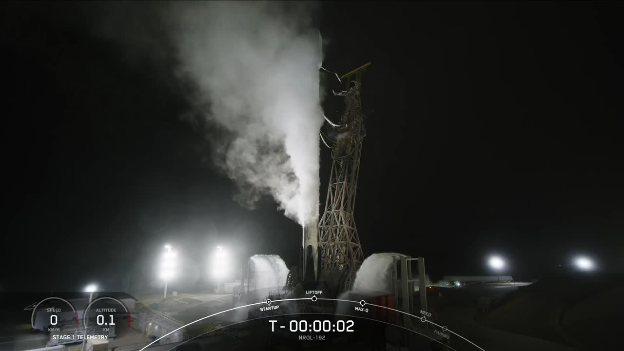 12 04 2025 Watch Falcon 9 launch the @NatReconOfc ’s NROL-192 mission from