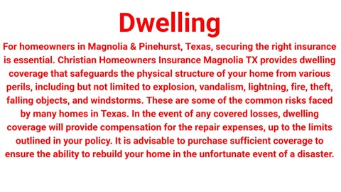Christian Insurance Agency LLC - Comprehensive Homeowners Insurance in Pinehurst, TX