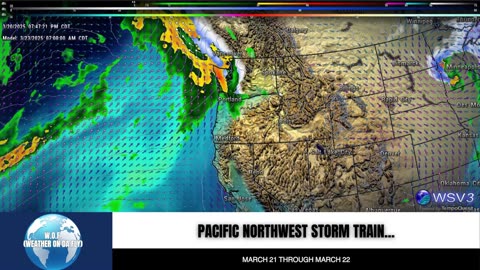 🌧️ 2 Pacific Storms: NW U.S. Snow & Rain Thru Saturday! 3/20/25 #shorts #weatherupdate #storm