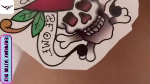 Colorful Skull tattos2#temporarytattoo #temporarytattoos #temporarytattosticker