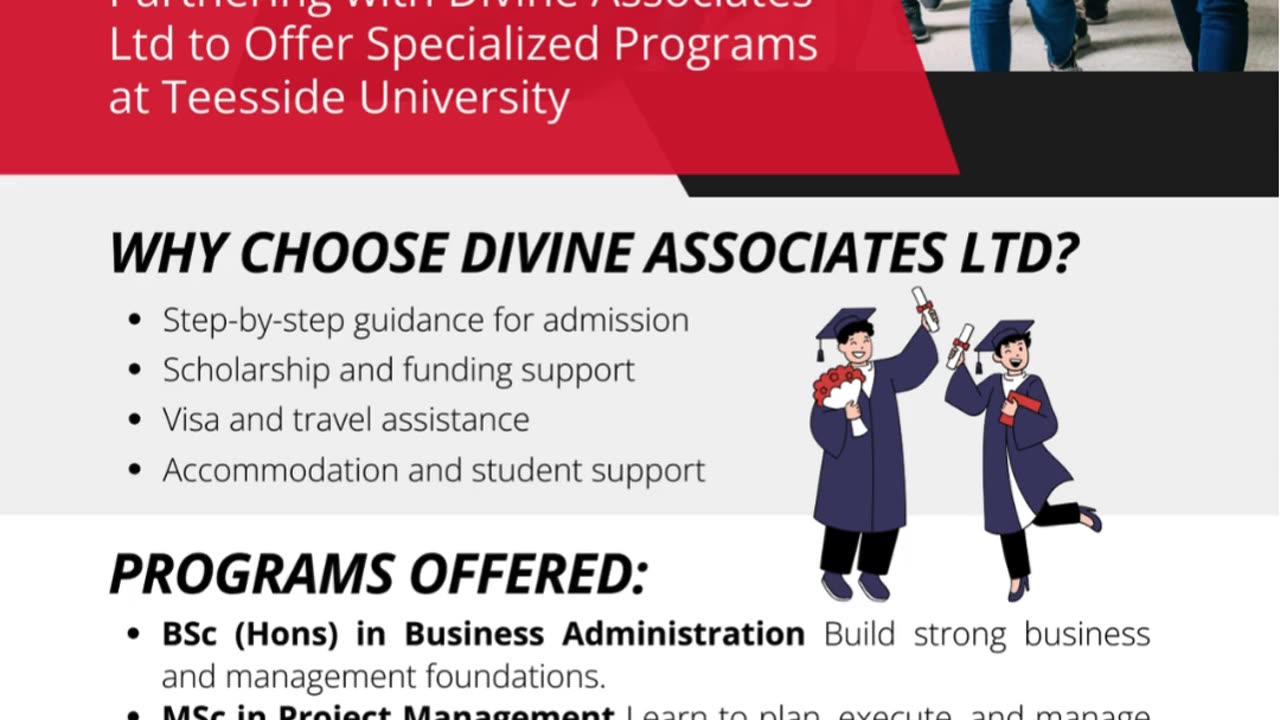 Advance Globally with Teesside University – Divine Associates Ltd