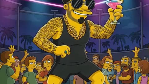 El Ferxxo Simpson: ¡Modo Fiesta! 🕺💚