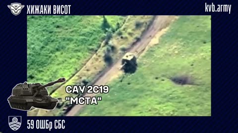 💥⚔️ Ukraine Russia War | 59th Assault Brigade Destroys Russian 2S19 Msta-S Howitzer | RCF