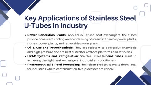 Stainless Steel U Tubes – Trusted Manufacturer & Supplier
