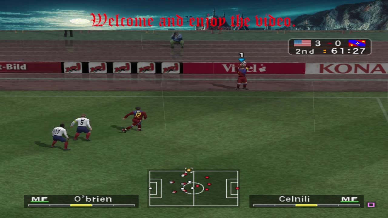 PES 3 training in 3 stars difficulty attempt 1