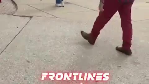 A-hole leftist turns over TPUSA table at Illinois State University