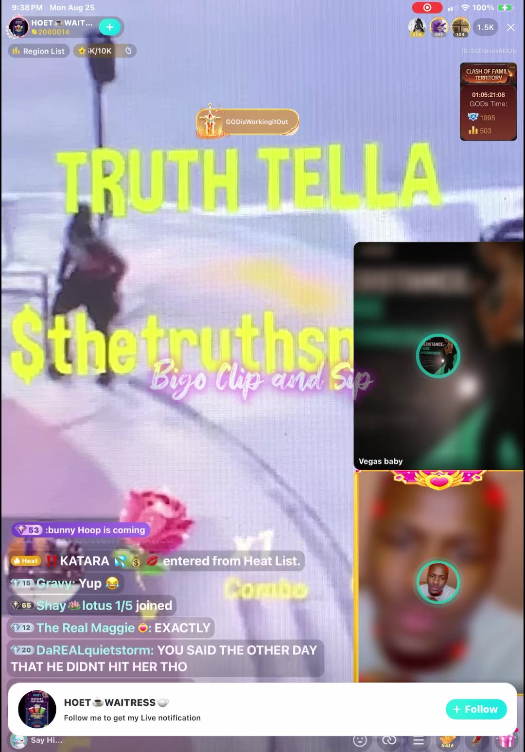 Ace talks to Hoet about not being at the fight when it first started 8/25/25 #bigoclipandsip