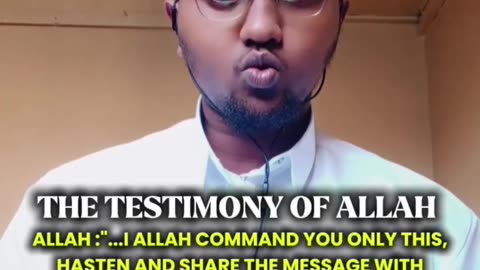 Allah sends His revelation calling His servants to save themselves in the right hand group