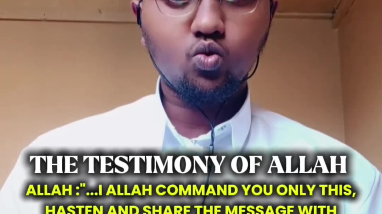 Allah sends His revelation calling His servants to save themselves in the right hand group