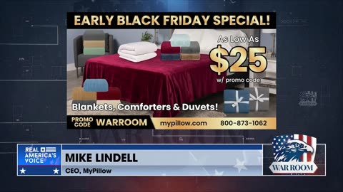 EARLY BLACK FRIDAY SPECIAL! As Low As $25 With Promo Code WARROOM At MyPillow.com/warroom