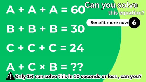 Can you solve this equation? (P.1) 🔢