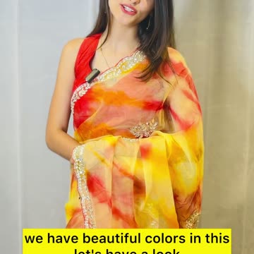 Buy Online Jaipuri organza saree Saree India at Rajsilkvilla