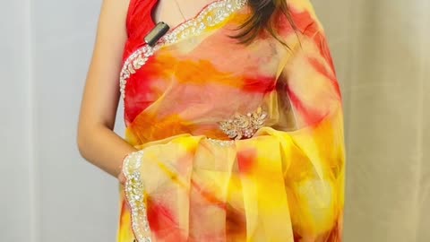 Buy Online Jaipuri organza saree Saree India at Rajsilkvilla
