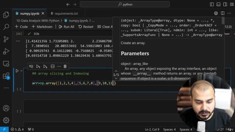11.1 Numpy In Python Krish Naik ML