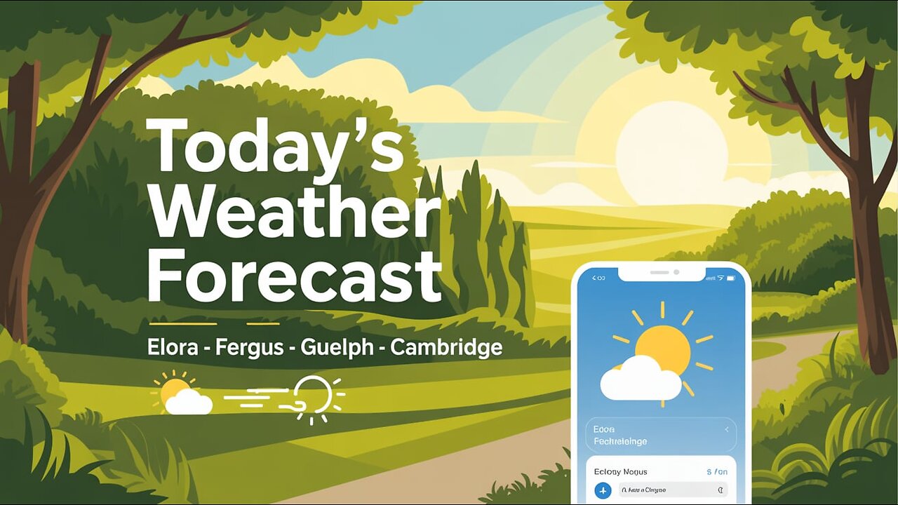 Today’s Weather: Elora, Fergus, Guelph & Cambridge – August 18, 2025 Forecast