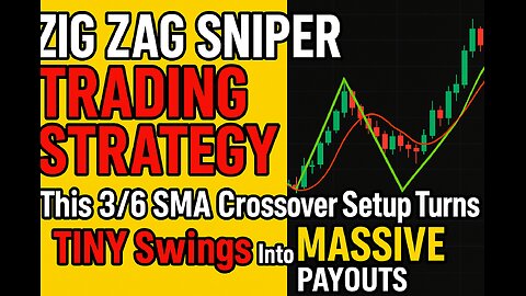 ZIG ZAG SNIPER TRADING STRATEGY: This 3/6 SMA Crossover Setup Turns TINY Swings Into MASSIVE PAYOUTS
