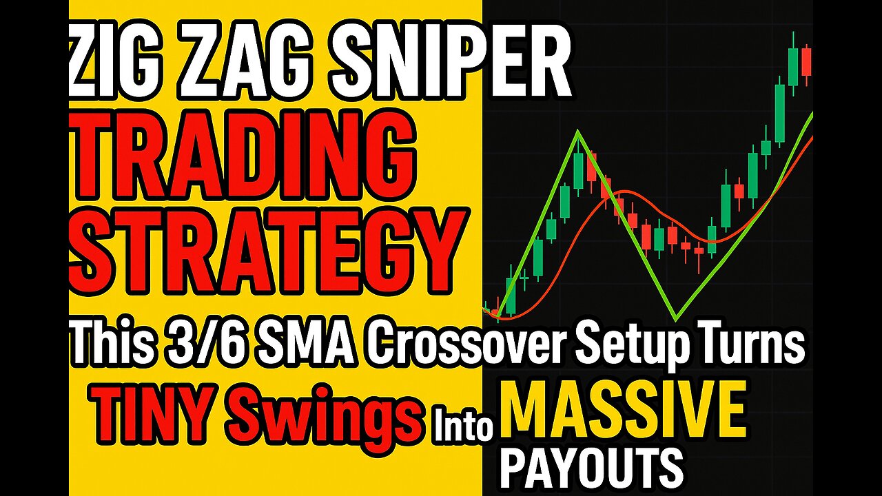 ZIG ZAG SNIPER TRADING STRATEGY: This 3/6 SMA Crossover Setup Turns TINY Swings Into MASSIVE PAYOUTS