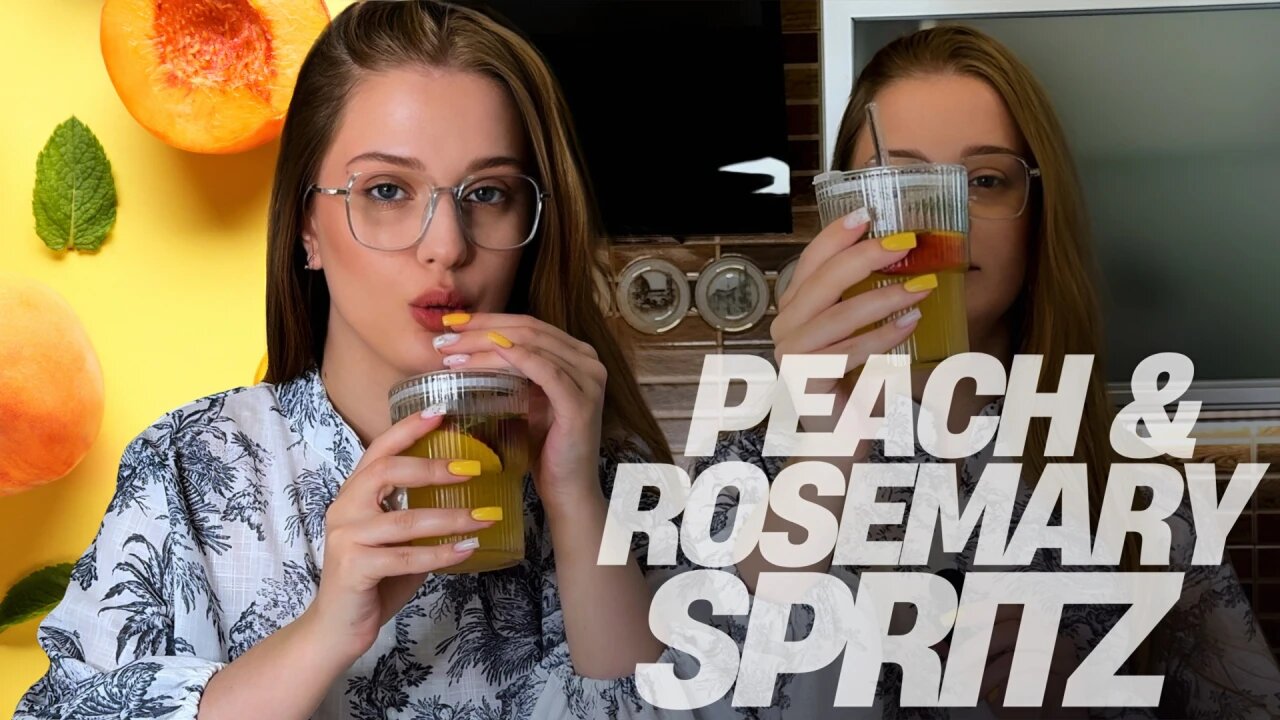 Summer Sips- Peach & Rosemary