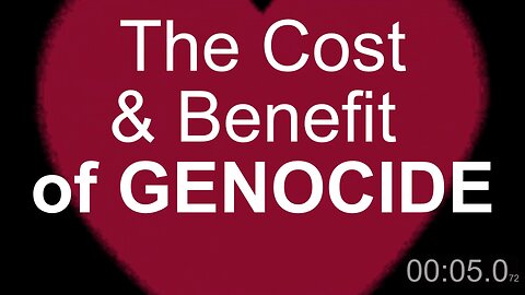 The Cost and Benefit of Genocide
