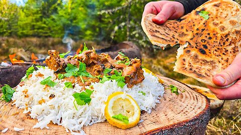 Creamy Butter Chicken with Forest-made Naan Bread