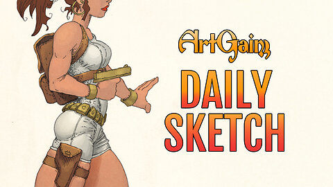 Daily Sketch #5│A Space Girl (Colouring)