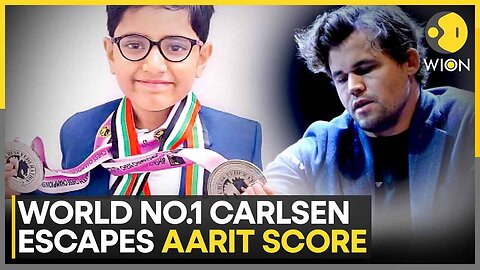 Nine-Year Old Indian Stuns Magnus Carlsen Online | World News | WION Sports