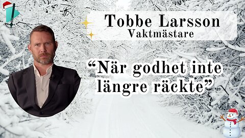"Den mest kontroversiella frågan du måste prata om" - Tobbe Larsson - Vintertal 2025