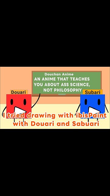 I tried drawing a YouTuber's Douari and Sabuari ibisPaint #Shorts