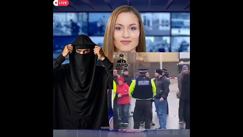 Man caught infiltrating protest in a burqa, removing a Palestine flag. #flag #japd