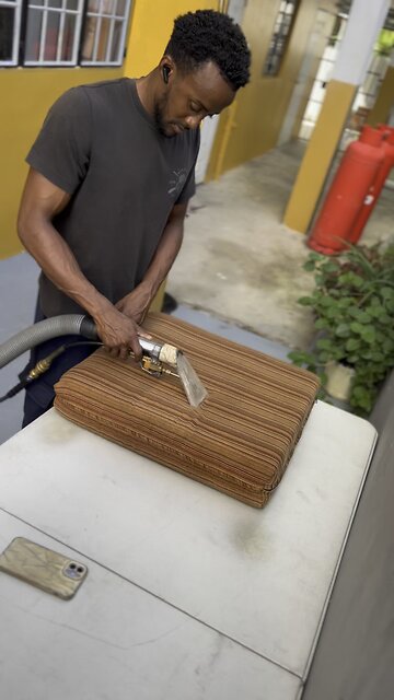 Orange Loveseat Cleaning