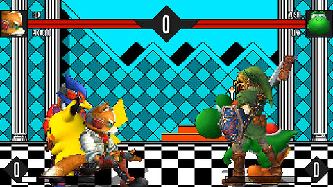 MUGEN - Fox & Pikachu vs. Yoshi & Link - Download