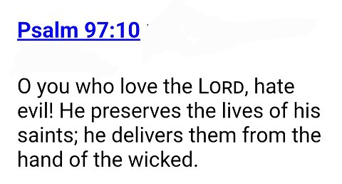 Jesus said to HATE EVIL