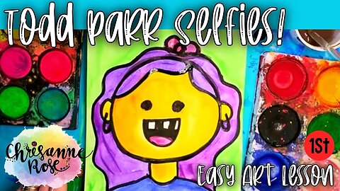 Todd Parr Self Portrait - Easy Art Lesson for Homeschools and Classrooms