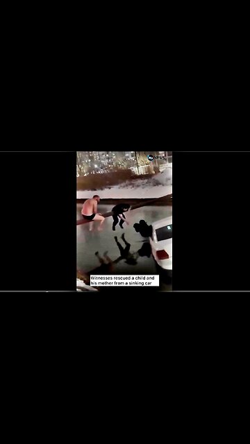 RUSSIA: GOD BLESS! 🇷🇺 HERO'S Rescue Child & Mother from sinking car in Dagestan