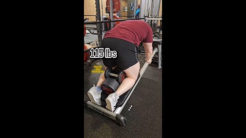 115lbs Scrunches (Super-Lite) | #fitness #shorts #core 💪