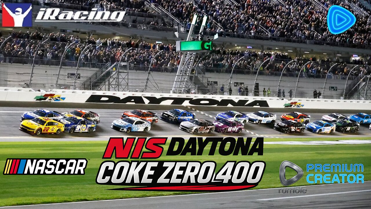 🏎 🏁NIS Daytona Coke Zero 400 & More iRacing Action After!! 🏎 🏁