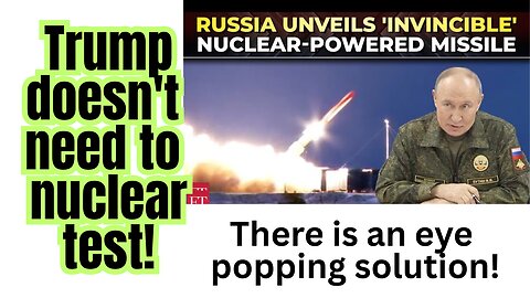 Restarting nuclear testing not required!!