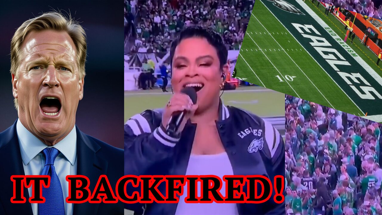 NFL gets EMBARRASSED! Black National Anthem BACKFIRES as Eagles stadium crowd IGNORES the song!
