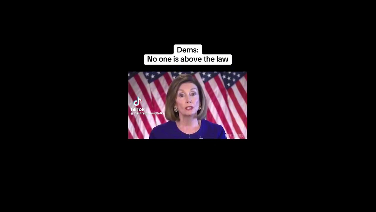 According to Democrats, nobody is "above the law".