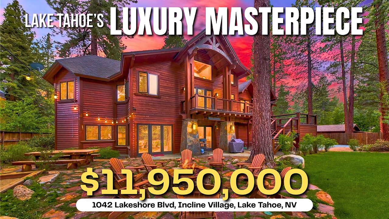 Discover Lake Tahoe's LUXURY MASTERPIECE in Incline Village Nevada