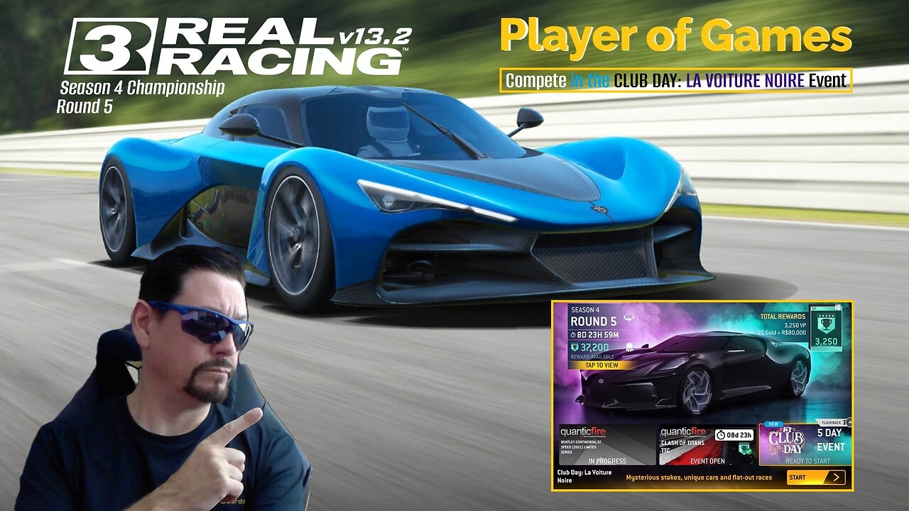Player of Games: Real Racing 3 Update 13.2: Compete in the CLUB DAY LA VOITURE NOIRE Flashback Event