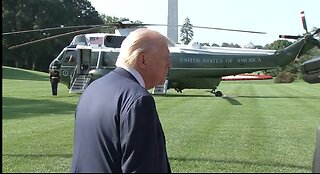 PRESIDENT TRUMP DEPARTS THE WHITE HOUSE FOR SCOTLAND
