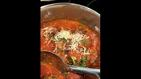 Italian Meatballs with Baked Eggplant on the Side