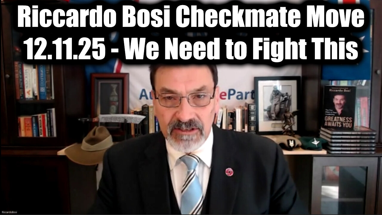 Riccardo Bosi & JMC Checkmate Move 12.11.2025 - We Need to Fight This