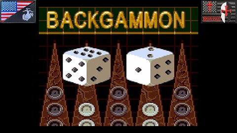 5 in 1 Fun Pak [Backgammon] (Sega Game Gear - 1994) [NA Only]