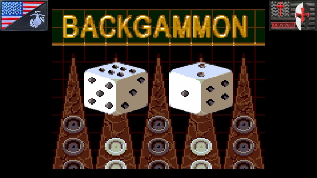 5 in 1 Fun Pak [Backgammon] (Sega Game Gear - 1994) [NA Only]