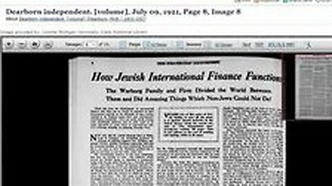 How Jewish International Finance Functions -- Dearborn Independent 1941